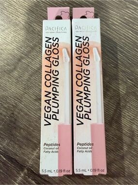 TWO Pacifica Vegan Collagen Plumping Gloss 5.5 ml NEW